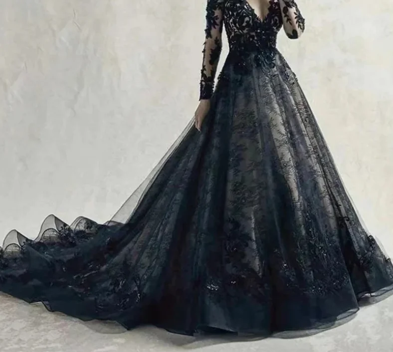 black wedding attire